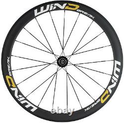 700C Carbon Wheelset 50mm Front+Rear Road Bike Clincher/Tubular Bicycle Wheels