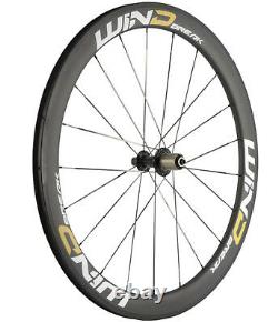 700C Carbon Wheelset 50mm Front+Rear Road Bike Clincher/Tubular Bicycle Wheels