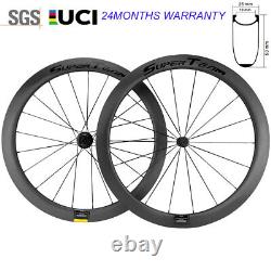 700C Carbon Wheelset New Superteam Wheels 50mm Road Bicycle Wheels