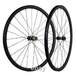700C Carbon Wheelset Road Bike Disc Brake 30mm Depth Clincher Bicycle Wheels