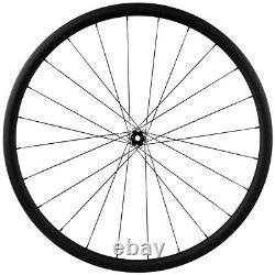 700C Carbon Wheelset Road Bike Disc Brake 30mm Depth Clincher Bicycle Wheels