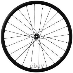 700C Carbon Wheelset Road Bike Disc Brake 30mm Depth Clincher Bicycle Wheels