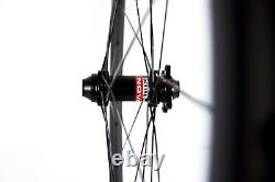 700C Carbon Wheelset Road Bike Disc Brake 30mm Depth Clincher Bicycle Wheels
