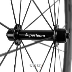700C Carbon Wheelset Superteam 50mm Carbon Wheels Clincher Road Bicycle Wheelset