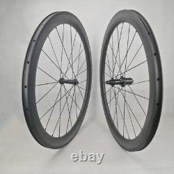 700C Carbon Wheelset V Brake Road Bicycle Wheels Straight Pull Hub Super Light