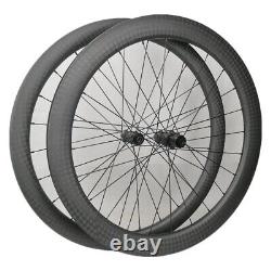 700C Carbon Wheelset V Brake Road Bicycle Wheels Straight Pull Hub Super Light