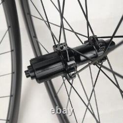 700C Carbon Wheelset V Brake Road Bicycle Wheels Straight Pull Hub Super Light