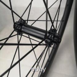 700C Carbon Wheelset V Brake Road Bicycle Wheels Straight Pull Hub Super Light