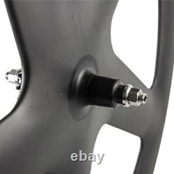 700C Clincher 56mm Five Spoke Bicycle Wheelset Road Bike/Track/Fixed Gear wheels