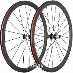 700C Clincher Carbon Road Bike Wheelset 271 Hub Carbon Wheels Basalt Brake Line