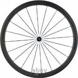 700C Clincher Carbon Wheelset With Basalt Brake Surface Carbon Road Bike Wheels