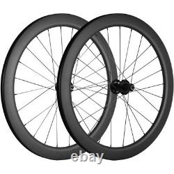 700C Cyclocross Road Disc Brake Bike Carbon Wheelset 50mm Center Lock QR Type