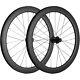 700c Cyclocross Road Disc Brake Bike Carbon Wheelset 50mm Center Lock Qr Type