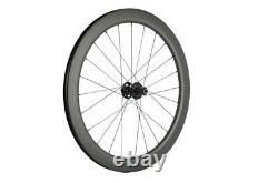 700C Cyclocross Road Disc Brake Bike Carbon Wheelset 50mm Center Lock QR Type