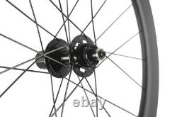 700C Cyclocross Road Disc Brake Bike Carbon Wheelset 50mm Center Lock QR Type