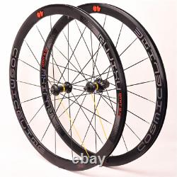 700C Depth 40mm Fixed Gear Road Bike Wheelset Track Bicycle Carbon Hub Wheels