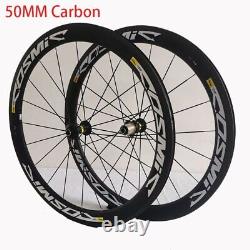 700C Depth 50MM Road Bike WheelSet 20 Holes Carbon Fiber Rim City Bicycle Wheels