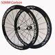 700c Depth 50mm Road Bike Wheelset 20 Holes Carbon Fiber Rim City Bicycle Wheels