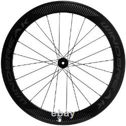 700C Disc Brake 60mm Clincher Carbon Bike Wheelset Road Disc Brake Carbon wheels