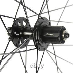 700C Disc Brake Wheels 50mm 25mm Clincher Road Bike Carbon Wheelset Disc Brake