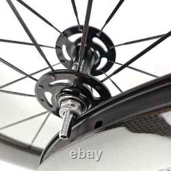 700C Fixed Gear Track Bicycle Carbon Wheels Single Speed Wheelset with Hub