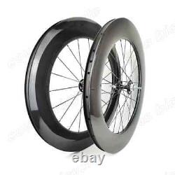 700C Fixed Gear Track Bicycle Carbon Wheels Single Speed Wheelset with Hub