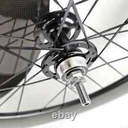 700C Fixed Gear Track Bicycle Carbon Wheels Single Speed Wheelset with Hub