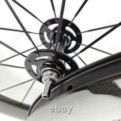 700C Fixed Gear Track Bicycle Carbon Wheels Single Speed Wheelset with Hub