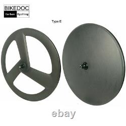 700C Fixed Gear Track Bike Wheels Carbon Road Bike Wheelset Clincher/Tubular