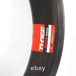 700C Fixed Gear Track Road Bicycle Carbon 5 Spokes Wheelset Clincher Five Spoke