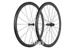 700C Full Carbon Fiber Depth 38mm Road Bicycle Wheelset Clincher 3k Matte