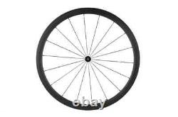 700C Full Carbon Fiber Depth 38mm Road Bicycle Wheelset Clincher 3k Matte