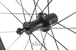700C Full Carbon Fiber Depth 38mm Road Bicycle Wheelset Clincher 3k Matte