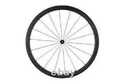 700C Full Carbon Fiber Depth 38mm Road Bicycle Wheelset Clincher 3k Matte