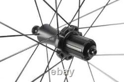 700C Full Carbon Fiber Depth 38mm Road Bicycle Wheelset Clincher 3k Matte