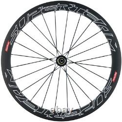 700C Full Carbon Fiber Wheels 50mm Road Bike Clincher Bicycle Wheelset Cycling