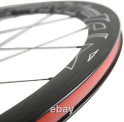 700C Full Carbon Fiber Wheels 50mm Road Bike Clincher Bicycle Wheelset Cycling