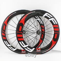 700C Full Carbon Fibre Road Bike Wheelset Tubular Clincher Tubeless Rims Wheels