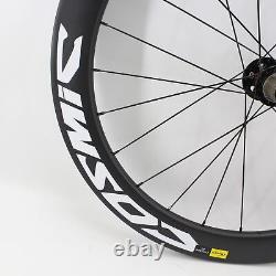 700C Full Carbon Road Bicycle Wheelset Disc Brake Tubular Clincher Tubeless Rims