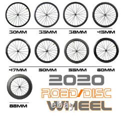 700C Gravel Cyclocross Disc Brake Carbon Fiber Rim 390g 40mm29mm Road Bike Rim