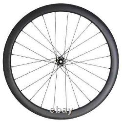 700C Gravel/Road Bike Carbon Wheels 35mm Deep 28mm Wide Tubular Straight Pull
