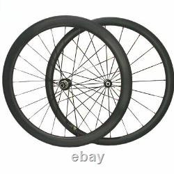 700C Road Bicycle Racing Mixed Carbon Wheelset Tubular Wheels 38mm+50mm Depth