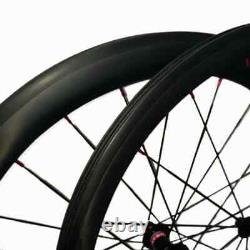 700C Road Bicycle Racing Mixed Carbon Wheelset Tubular Wheels 38mm+50mm Depth