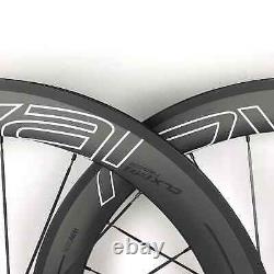 700C Road Bike Carbon Fiber Wheels Depth 38/50/60/88mm V Brake Clincher/Tubular