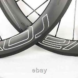 700C Road Bike Carbon Fiber Wheels Depth 38/50/60/88mm V Brake Clincher/Tubular