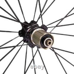 700C Road Bike Carbon Fiber Wheelset 25mm Wide 38mm Depth Tubuless Bike Wheels