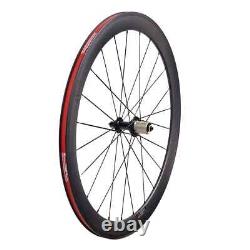 700C Road Bike Carbon Fiber Wheelset 50x23/25mm Basalt Disc Braking Hubs 20 24H
