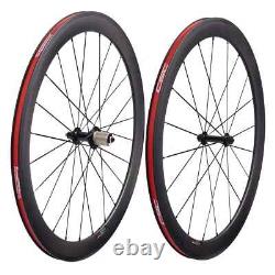 700C Road Bike Carbon Fiber Wheelset 50x23/25mm Basalt Disc Braking Hubs 20 24H