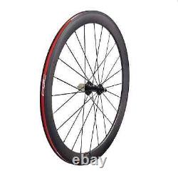 700C Road Bike Carbon Fiber Wheelset 50x23/25mm Basalt Disc Braking Hubs 20 24H