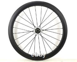 700C Road Bike Carbon Fiber Wheelset Clincher Tubular 38/50x25mm Disc Brake Hub